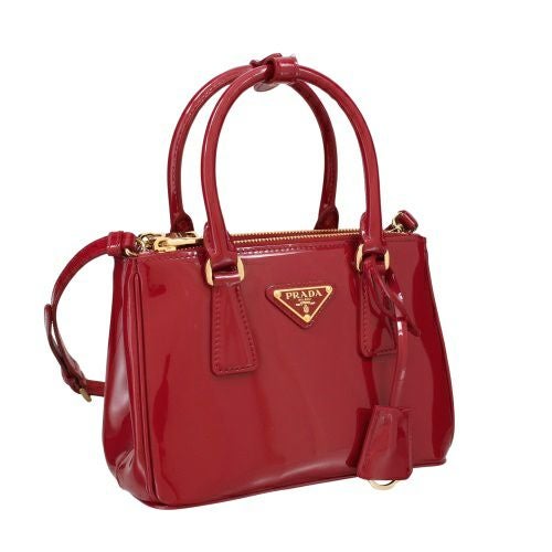プラダ ハンドバッグ レディース トライアングルロゴ レッド PRADA