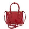 プラダ ハンドバッグ レディース トライアングルロゴ レッド PRADA 1BA906 V EOM 069 F0E06 CHERRY