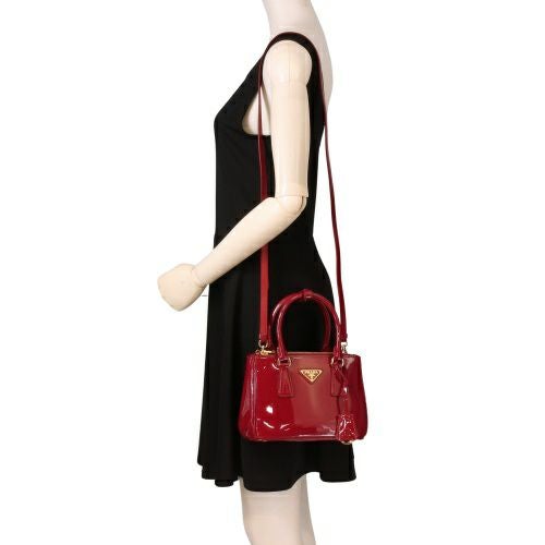 プラダ ハンドバッグ レディース トライアングルロゴ レッド PRADA 1BA906 V EOM 069 F0E06 CHERRY