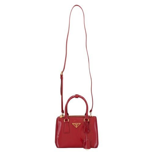 プラダ ハンドバッグ レディース トライアングルロゴ レッド PRADA 1BA906 V EOM 069 F0E06 CHERRY