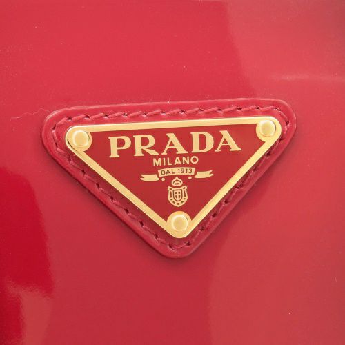 プラダ ハンドバッグ レディース トライアングルロゴ レッド PRADA