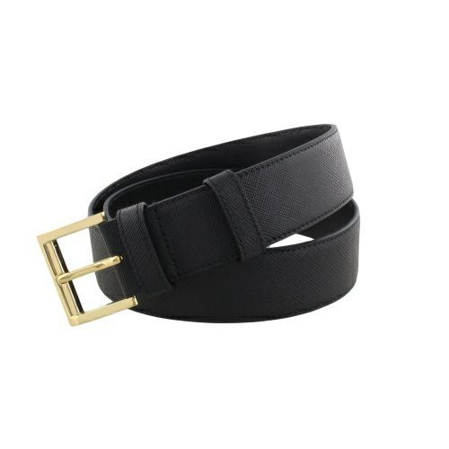 プラダ ベルト レディース トライアングルロゴ サフィアーノ ブラック PRADA 1CC545 053 F0002 NERO