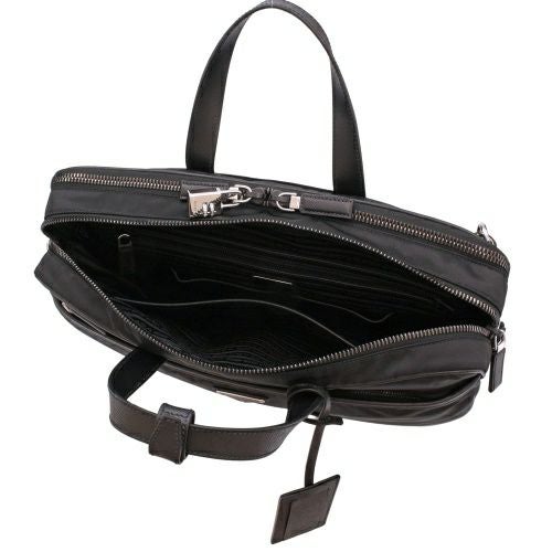 プラダ ビジネスバッグ メンズ トライアングルロゴ ブラック PRADA
