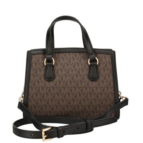 マイケルコース ハンドバッグ レディース シャンタル クロスボディ エクストラスモール MKシグネチャー CHANTAL XS CROSSBODY BAG ブラウン MICHAEL KORS 32R3G7CC0B BROWN/BLACK