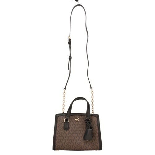 マイケルコース ハンドバッグ レディース シャンタル クロスボディ エクストラスモール MKシグネチャー CHANTAL XS CROSSBODY BAG ブラウン MICHAEL KORS 32R3G7CC0B BROWN/BLACK