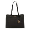 マイケルコース トートバッグ レディース ジェットセット トラベル ラージ サフィアーノ レザー ポケット トートバッグ ブラック MICHAEL KORS 35F4GTVT9L BLACK