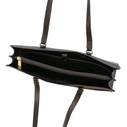 マイケルコース トートバッグ レディース ジェットセット トラベル ラージ サフィアーノ レザー ポケット トートバッグ ブラック MICHAEL KORS 35F4GTVT9L BLACK