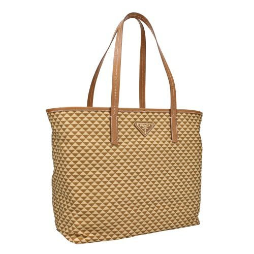 PRADA ブラウン　トートバッグ プラダ トートバッグ レディース トライアングルロゴ ブラウン PRADA