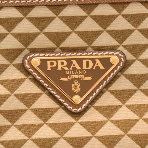 プラダ トートバッグ レディース トライアングルロゴ ブラウン PRADA