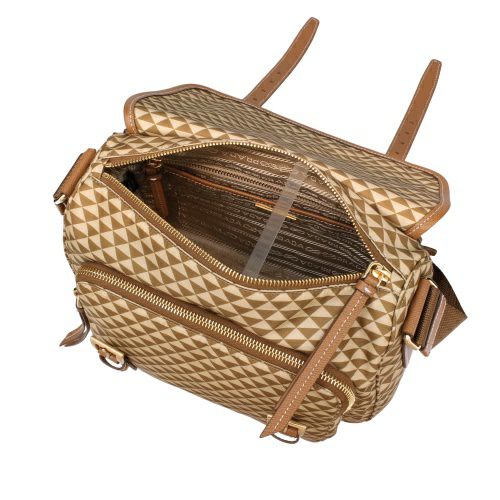 プラダ ショルダーバッグ レディース トライアングルロゴ ブラウン PRADA 1BD383 V OOO 2HGX F098L CARAMEL