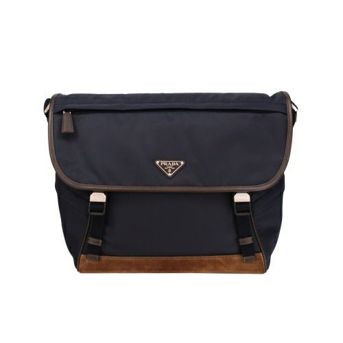 プラダ ショルダーバッグ メンズ トライアングルロゴ ネイビー PRADA