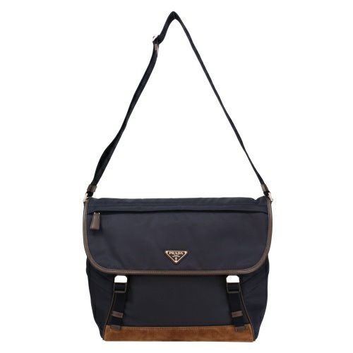 プラダ ショルダーバッグ メンズ トライアングルロゴ ネイビー PRADA 2VD052 V OYF 384 F0C1B BLU+CAFFE