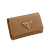 プラダ キーケース レディース トライアングルロゴ サフィアーノ ブラウン PRADA 1PG004 QHH F03BH CARAMEL 0