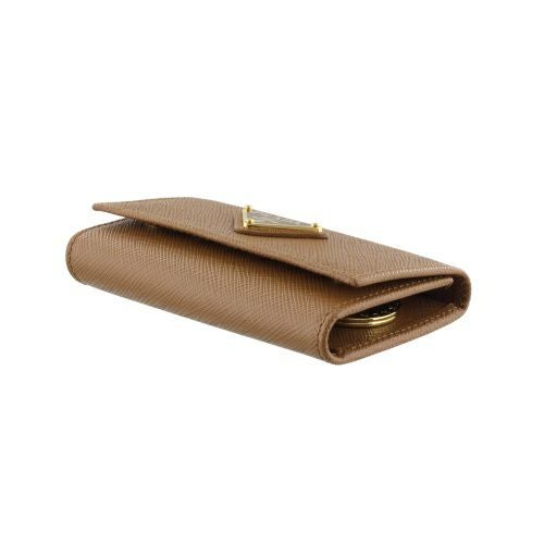 プラダ キーケース レディース トライアングルロゴ サフィアーノ ブラウン PRADA 1PG004 QHH F03BH CARAMEL 0