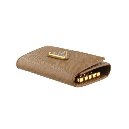 プラダ キーケース レディース トライアングルロゴ サフィアーノ ブラウン PRADA 1PG004 QHH F03BH CARAMEL 0