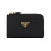 プラダ キーケース レディース トライアングルロゴ サフィアーノ ブラック PRADA 1PP122 QHH F0002 NERO