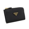 プラダ キーケース レディース トライアングルロゴ サフィアーノ ブラック PRADA 1PP122 QHH F0002 NERO