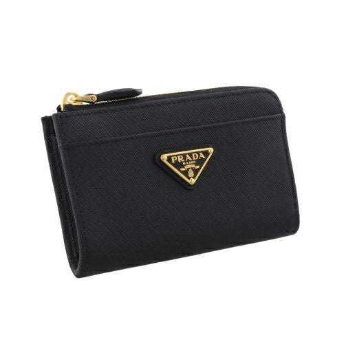 プラダ キーケース レディース トライアングルロゴ サフィアーノ ブラック PRADA 1PP122 QHH F0002 NERO