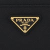 プラダ キーケース レディース トライアングルロゴ サフィアーノ ブラック PRADA 1PP122 QHH F0002 NERO