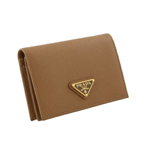 プラダ 二つ折り財布 レディース トライアングルロゴ サフィアーノ