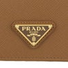 プラダ 二つ折り財布 レディース トライアングルロゴ サフィアーノ ブラウン PRADA 1MV021 QHH F03BH CARAMEL 0