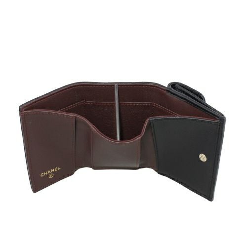 シャネル 三つ折り財布 レディース ココマーク ブラック CHANEL AP0230 Y0459 C3906 ブラック