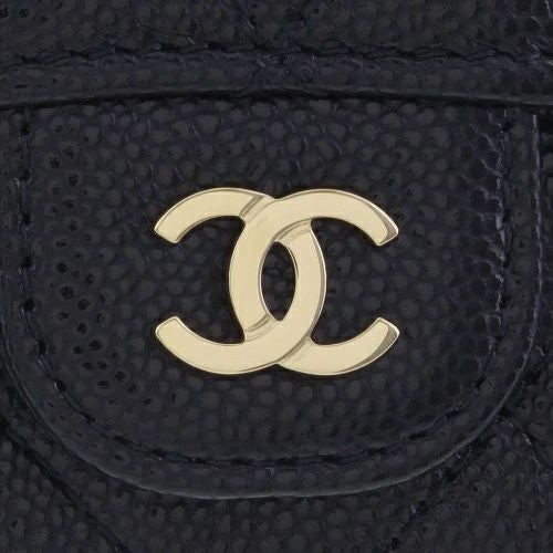 シャネル 三つ折り財布 レディース ココマーク ブラック CHANEL AP4383 B10583 C3906 ブラック