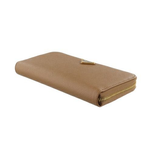 プラダ 長財布 レディース トライアングルロゴ サフィアーノ ブラウン PRADA 1ML506 QHH F03BH CARAMEL 0