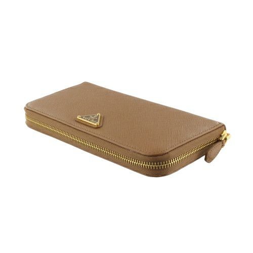 プラダ 長財布 レディース トライアングルロゴ サフィアーノ ブラウン PRADA 1ML506 QHH F03BH CARAMEL 0