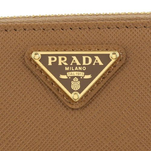 プラダ 長財布 レディース トライアングルロゴ サフィアーノ ブラウン PRADA 1ML506 QHH F03BH CARAMEL 0