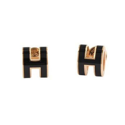 エルメス ピアス レディース MINI POP H ブラック HERMES H608002FO 