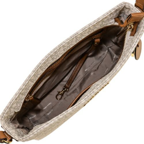 マイケルコース ショルダーバッグ レディース ジェットセットトラベル JET SET TRAVEL LARGE LOGO MESSENGER ホワイト MICHAEL KORS 30H6GTVM3V 150 バニラ