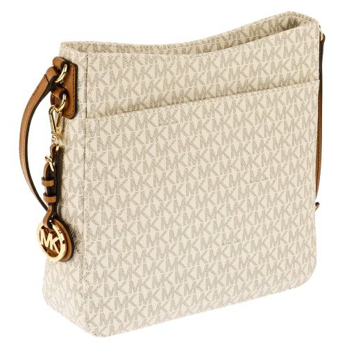 マイケルコース ショルダーバッグ レディース ジェットセットトラベル JET SET TRAVEL LARGE LOGO MESSENGER ホワイト MICHAEL KORS 30H6GTVM3V 150 バニラ