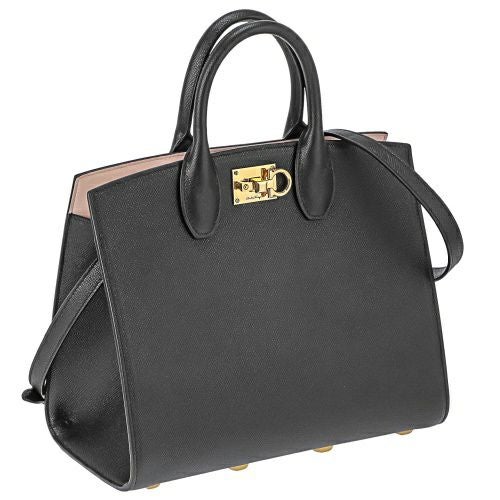 フェラガモ ハンドバッグ レディース ブラック FERRAGAMO 210398 740941 NERO/BONBON