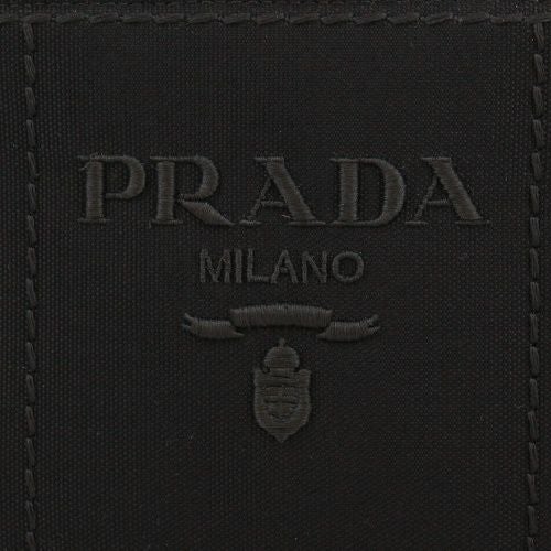 プラダ ハンドバッグ レディース カナパ CANAPA RICAMO ブラック PRADA