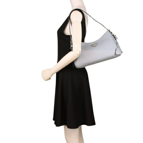 プラダ ハンドバッグ レディース トライアングルロゴ ブルー PRADA