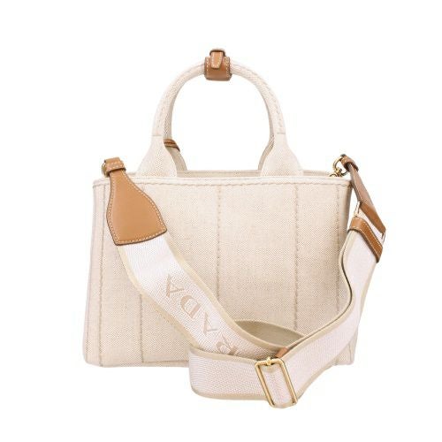 プラダ ハンドバッグ レディース MISTOLINO RICAMO ホワイト PRADA 1BG464 V 8OM 2CX9 F0018 NATURALE