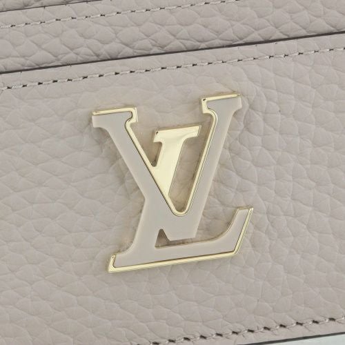 ルイヴィトン カードケース トリヨン ポルト カルト・カプシーヌ ベージュ LOUIS VUITTON M11458 ガレット ベージュ レディース