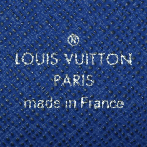 ルイヴィトン 長財布 タイガ ポルトフォイユ・ブラザ NM グレー LOUIS VUITTON M11580 グリ・ロッシュ グレー/ブルー メンズ