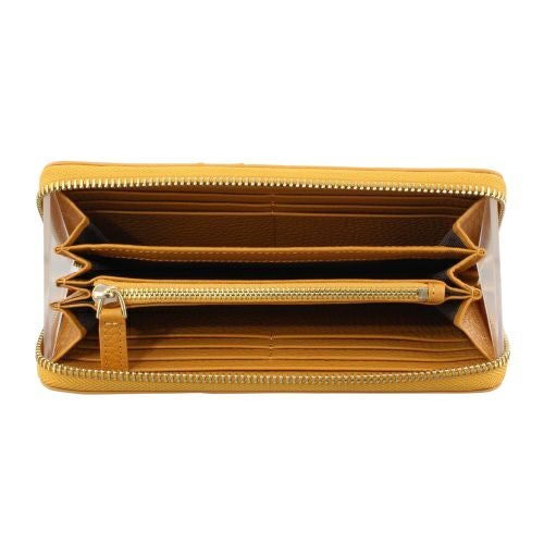 ロダニア 長財布 ラウンドファスナー メンズ イエロー RODANIA RDOO9896F-CN チェスナット