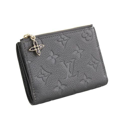 ルイヴィトン 二つ折り財布 モノグラム アンプラント ポルトフォイユ・リサ グレー LOUIS VUITTON M12536 ガンメタル レディース