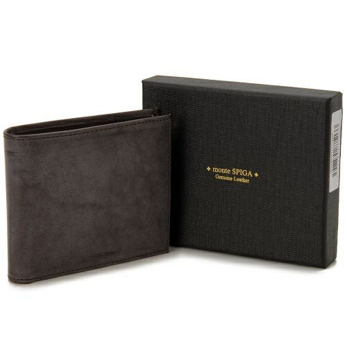 モンテスピガ 二つ折り財布 メンズ ブラック monte SPIGA MOSBHSD003BR BROWN