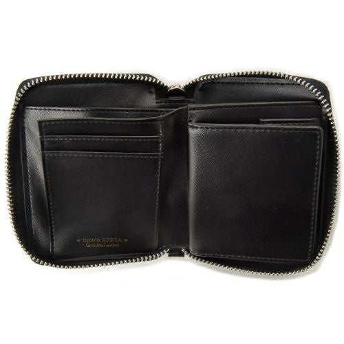 モンテスピガ 二つ折り財布 メンズ ブラック monte SPIGA MOSBHSD006BK BLACK