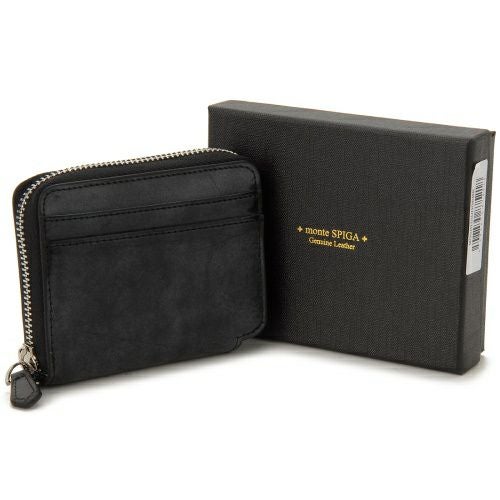 モンテスピガ 二つ折り財布 メンズ ブラック monte SPIGA MOSBHSD006BK BLACK