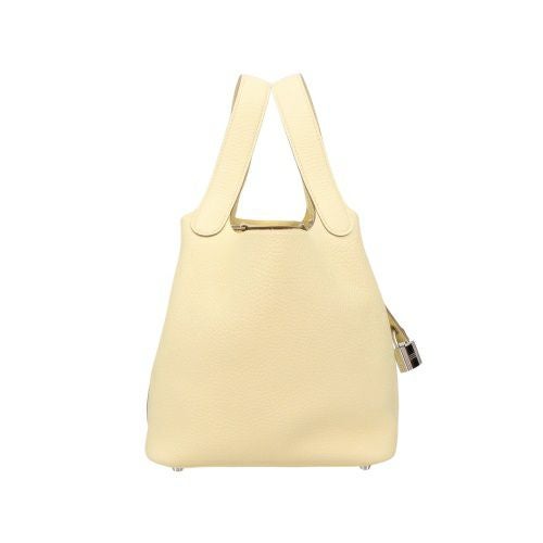 エルメス ピコタンPM ジョーヌミルトン トリヨンクレマンス シルバー金具 W刻印 HERMES Picotin PM