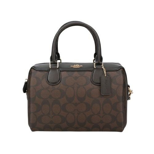 コーチ アウトレット ショルダーバッグ ハンドバッグ レディース シグネチャー ローワン サッチェル ブラウン COACH OUTLET 32203 IMAA8 ブラウン/ブラック