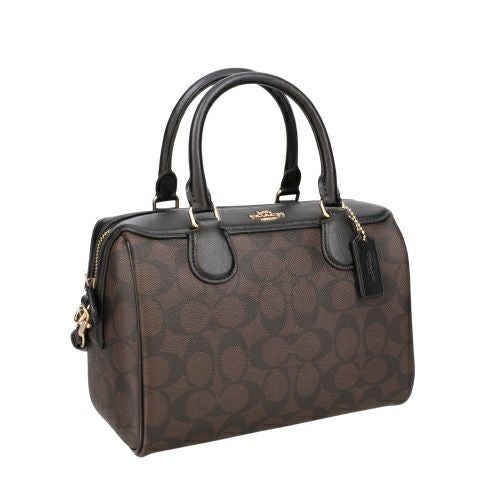 コーチ アウトレット ショルダーバッグ ハンドバッグ レディース シグネチャー ローワン サッチェル ブラウン COACH OUTLET 32203 IMAA8 ブラウン/ブラック