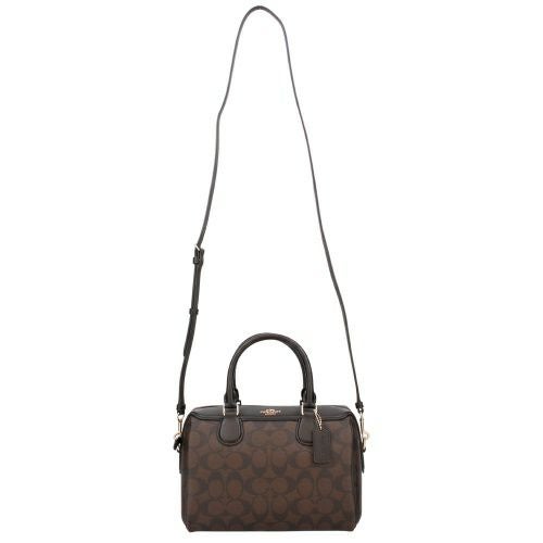 コーチ アウトレット ショルダーバッグ ハンドバッグ レディース シグネチャー ローワン サッチェル ブラウン COACH OUTLET 32203 IMAA8 ブラウン/ブラック