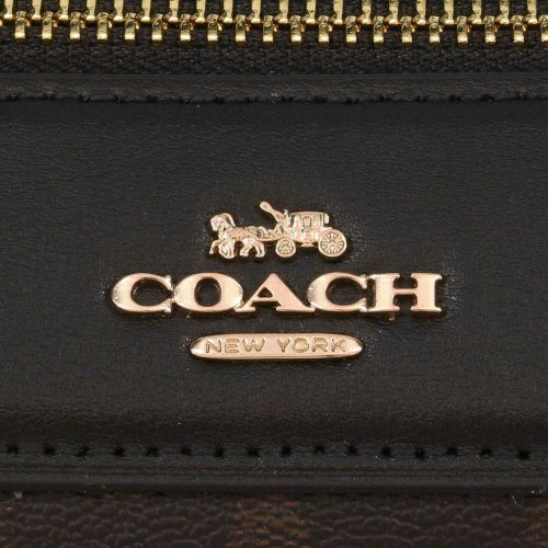 コーチ アウトレット ショルダーバッグ ハンドバッグ レディース シグネチャー ローワン サッチェル ブラウン COACH OUTLET 32203 IMAA8 ブラウン/ブラック