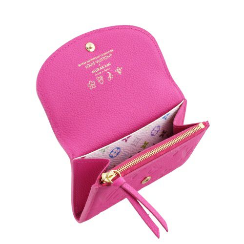 ルイヴィトン コインケース レディース モノグラム･アンプラント ポルトモネ・ロザリ ピンク LOUIS VUITTON M14086 カワイイピンク